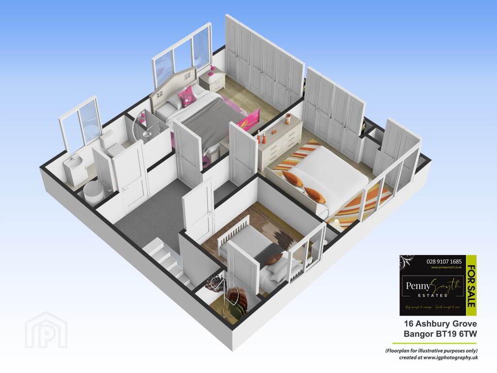 Floorplan 2 of 16 Ashbury Grove, Bangor