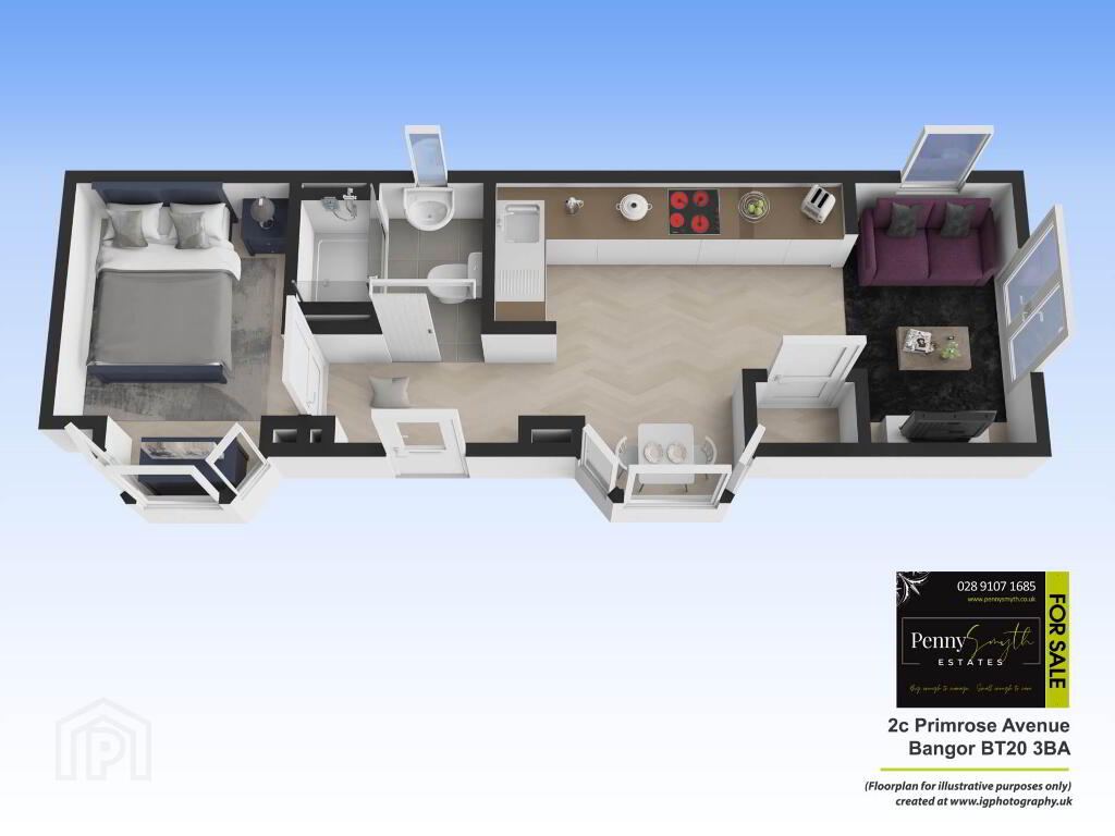 Floorplan 1 of 2c Primrose Avenue, Bangor