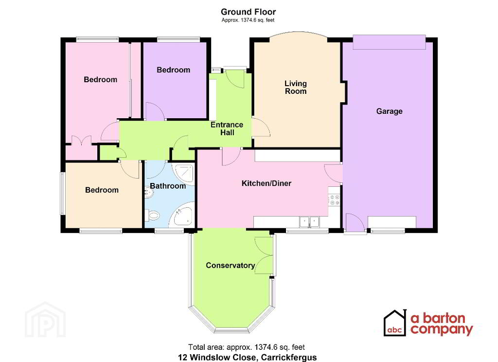 Floorplan 1 of 12 Windslow Close, Burleigh Hill, Carrickfergus