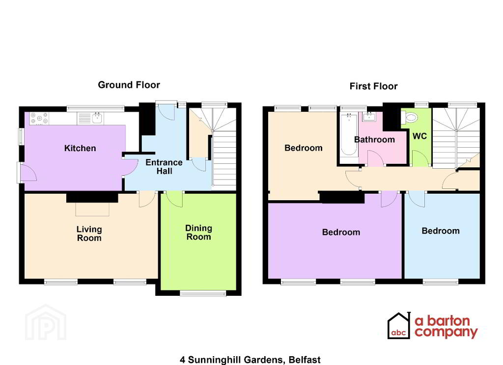 Floorplan 1 of 4 Sunninghill Gardens, Chichester Park, Belfast