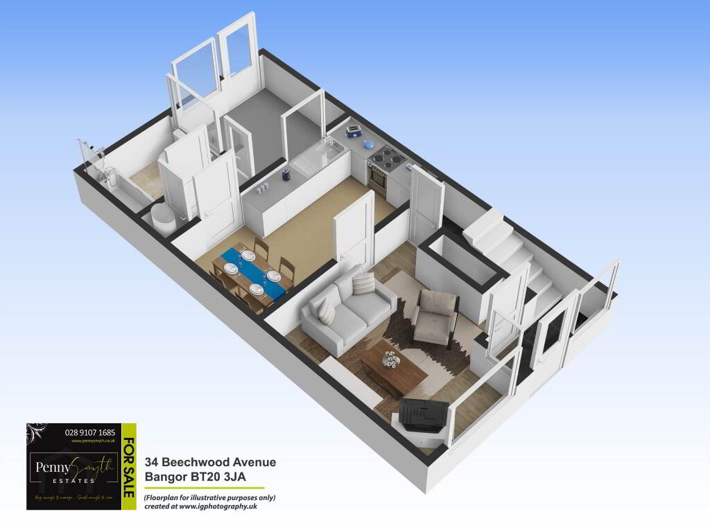 Floorplan 1 of 34 Beechwood Avenue, Bangor