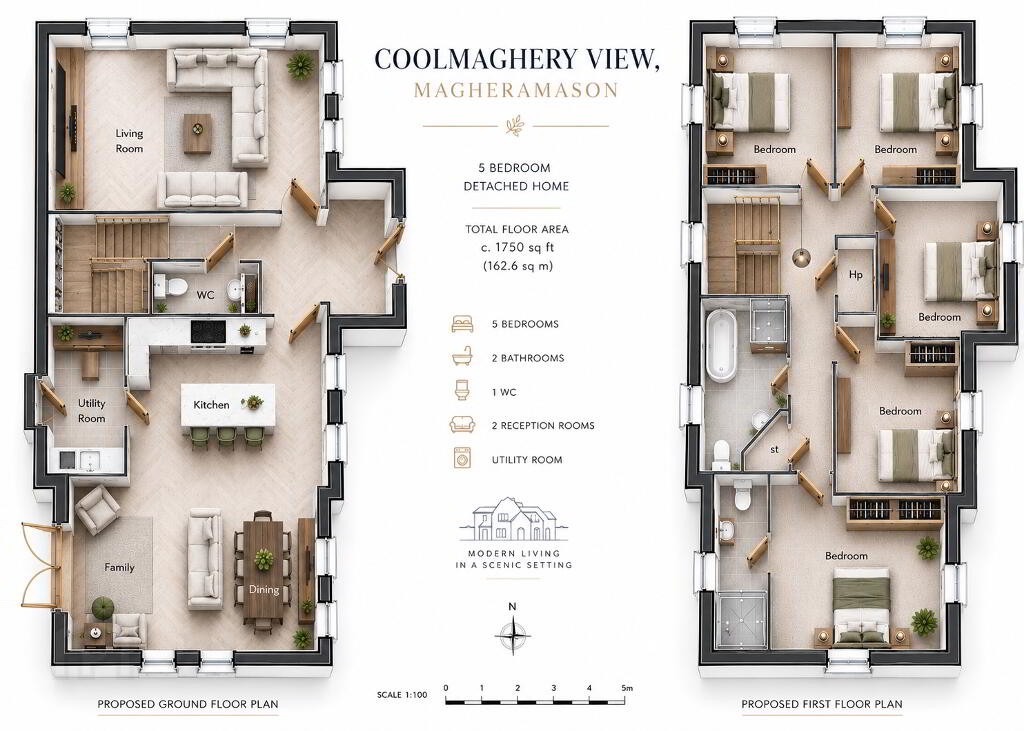 Floorplan 1 of Type DSL, Coolmaghery View, Magheramason, L’derry