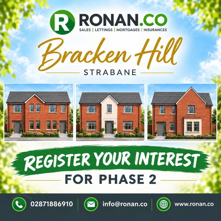 New Builds At, Bracken Hill, Strabane, BT82 8FH