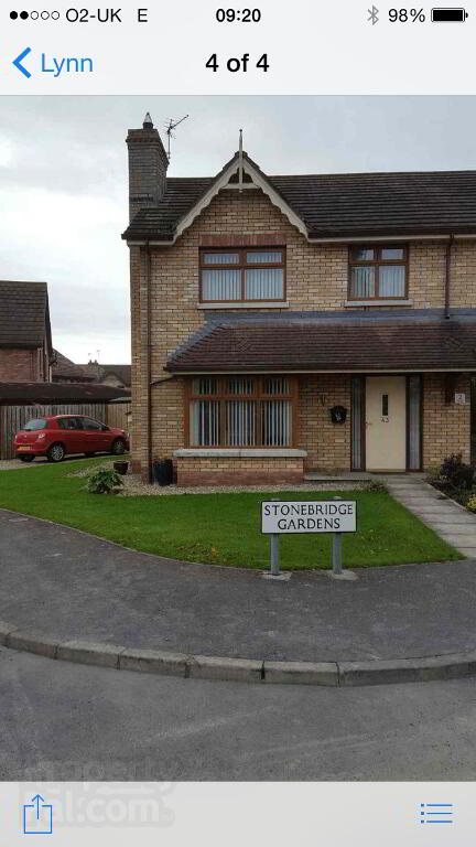 Photo 1 of 43 Stonebridge Avenue, Conlig, Newtonards