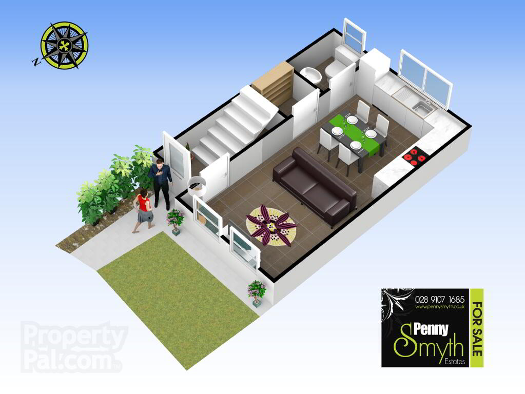 Floorplan 1 of 40 Linen Crescent, Bangor