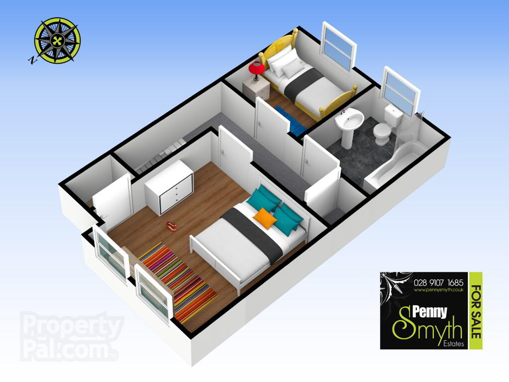 Floorplan 2 of 40 Linen Crescent, Bangor