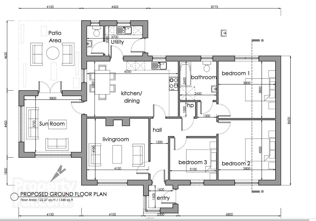 Floorplan 2 of Legnabraid / Cunninghamstown, Castlefin