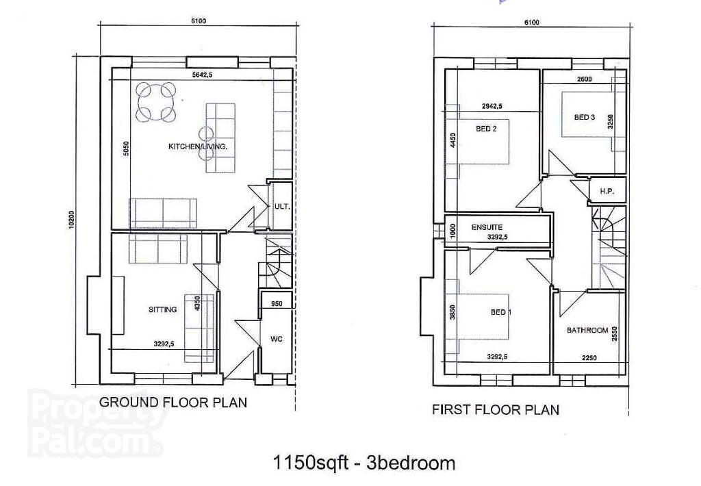 Floorplan 1 of The Balfour 3 Bed Semi, Derryree Wood, Derryree Wood, Lisnaskea