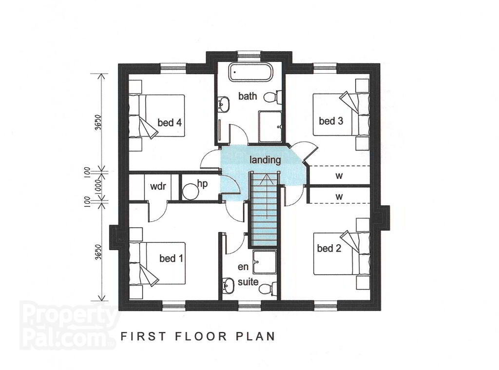 Floorplan 4 of Detached 1A, Linen Hall, Loughgall Road, Portadown