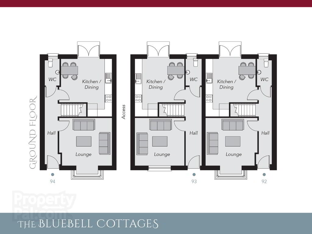 Floorplan 1 of The Bluebell Cottages, Ro Rua, Moneynick Road, Toomebridge