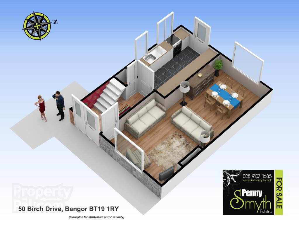 Floorplan 1 of 50 Birch Drive, Bangor