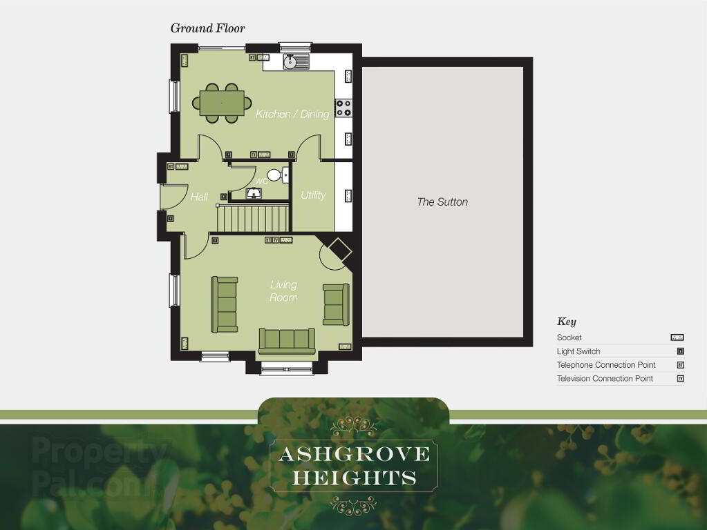 Floorplan 1 of The Clontarf, Ashgrove Heights, Ashgrove Heights, Portadown, Craigavon