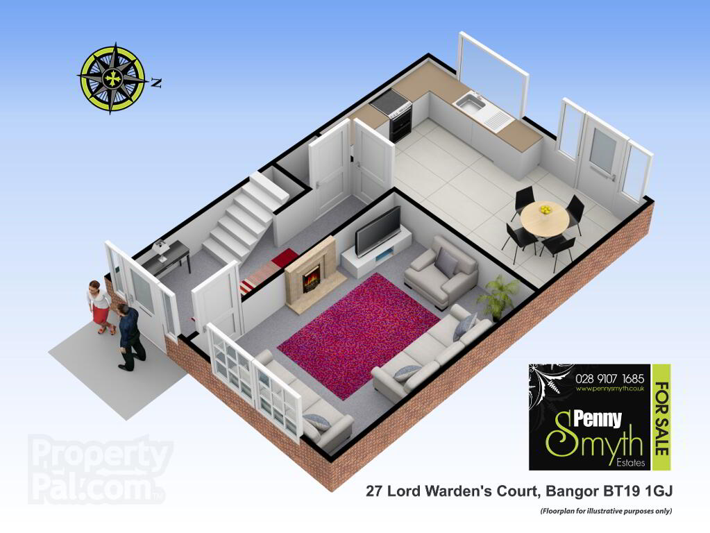 Floorplan 1 of 27 Lord Wardens Court, Bangor