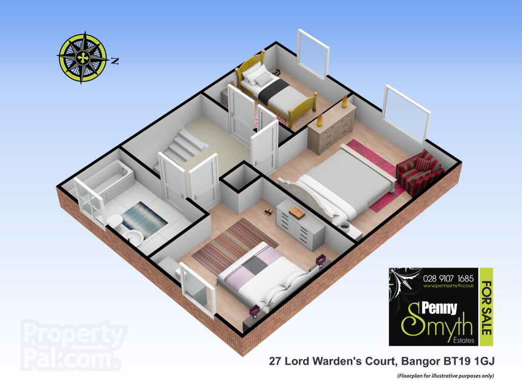 Floorplan 2 of 27 Lord Wardens Court, Bangor