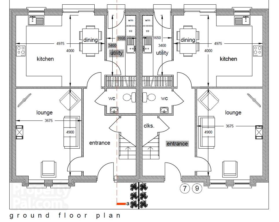 Floorplan 4 of House Type A, Railway Court, Drumgoon, Maguiresbridge