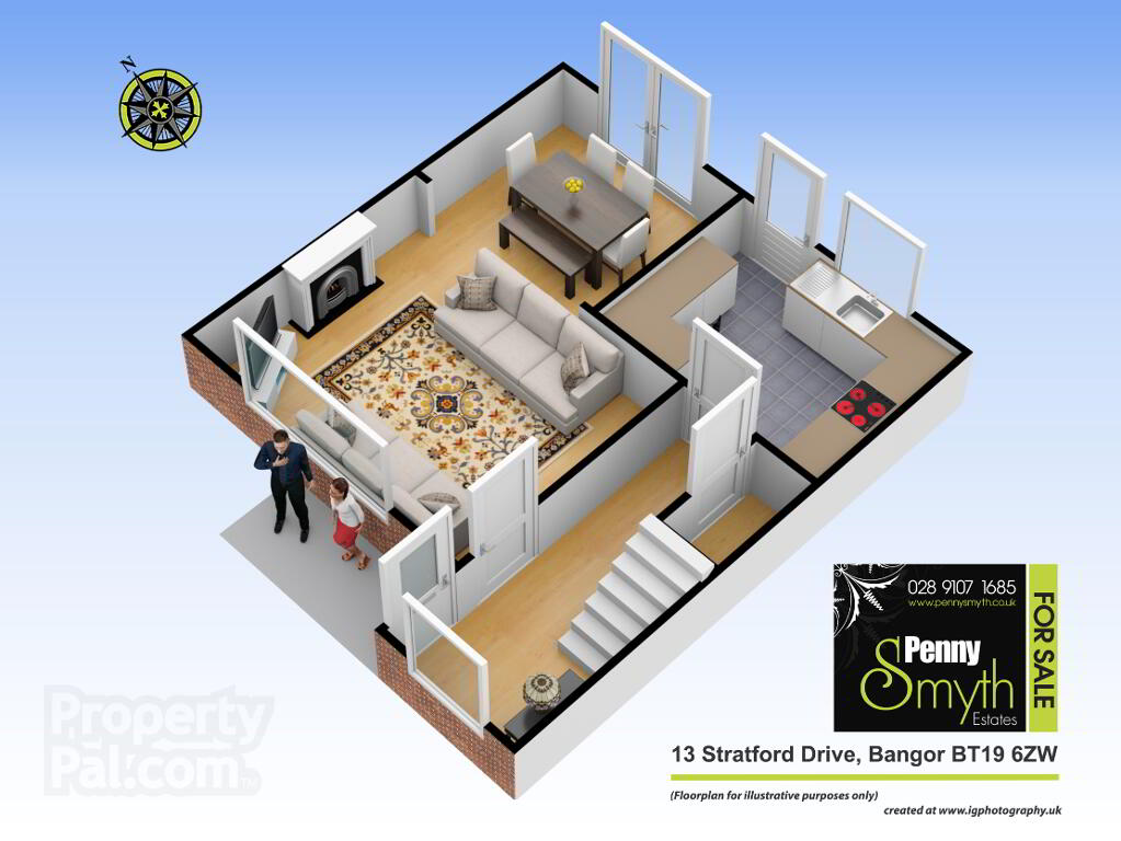 Floorplan 1 of 13 Stratford Drive, Bangor