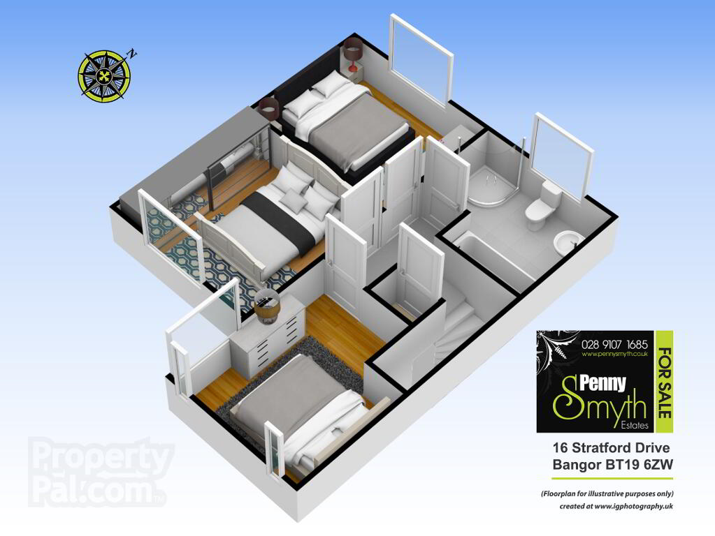 Floorplan 1 of 16 Stratford Drive, Bangor