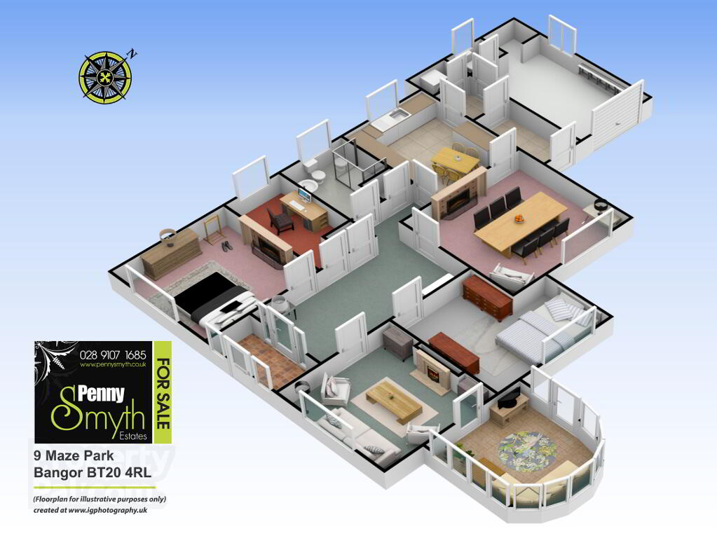 Floorplan 1 of 9 Maze Park, Bangor