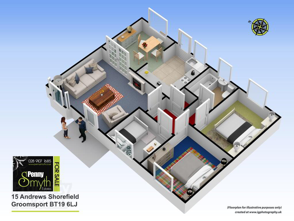 Floorplan 1 of 15 Andrews Shorefield, Groomsport