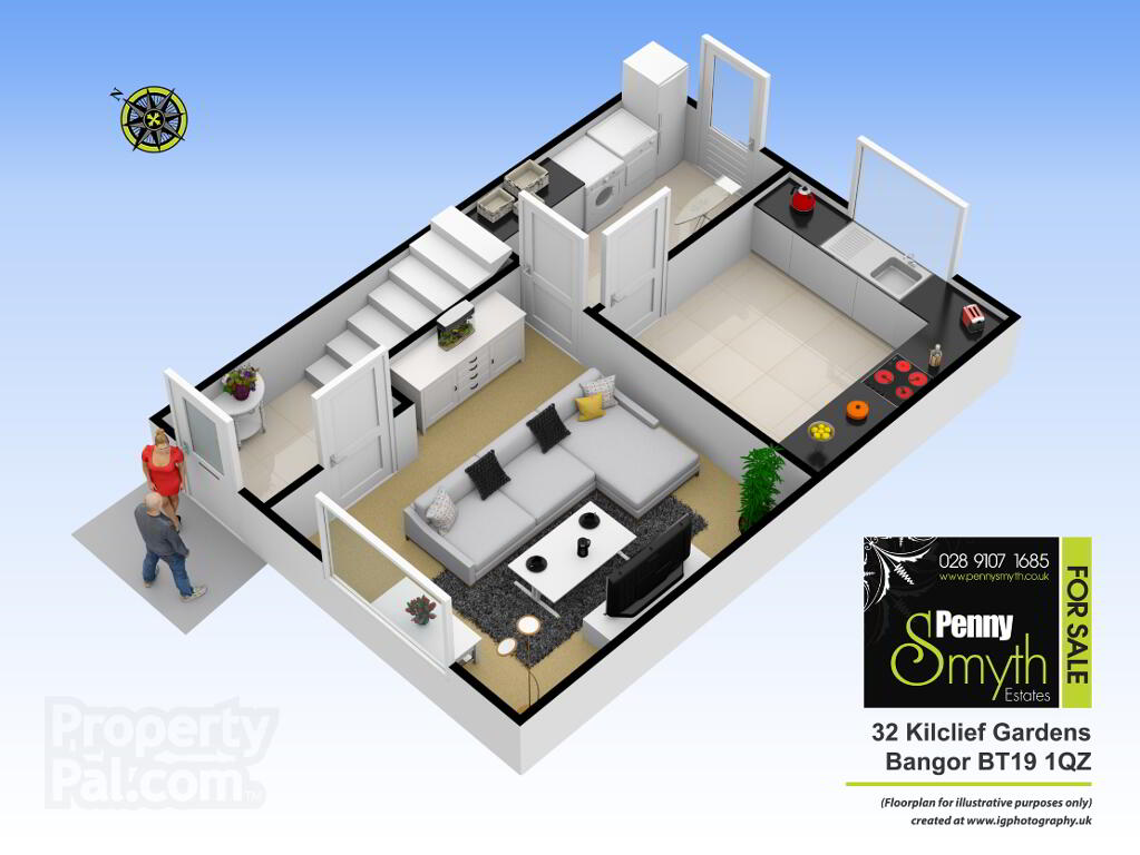 Floorplan 1 of 32 Kilclief Gardens, Bangor