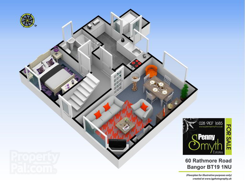 Floorplan 1 of 60 Rathmore Road, Bangor