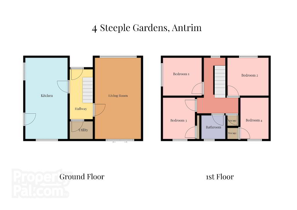 Floorplan 1 of 4 Steeple Gardens, Antrim