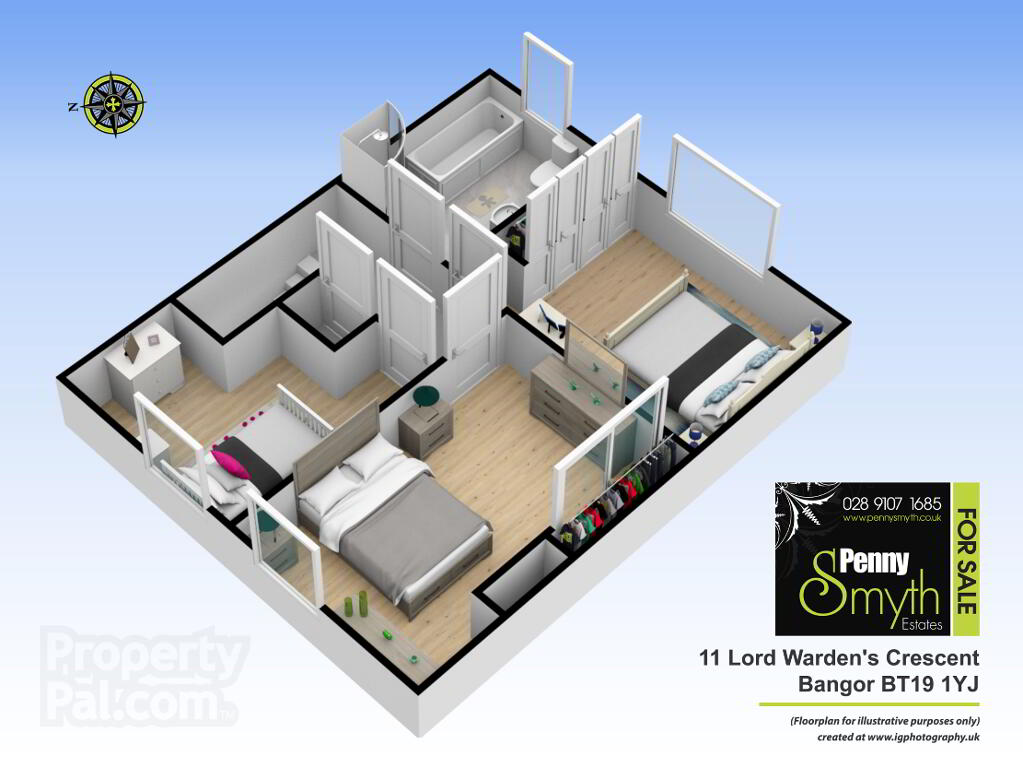 Floorplan 2 of 11 Lord Wardens Crescent, Bangor