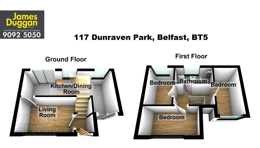 Floorplan 1 of 117 Dunraven Park, Belfast