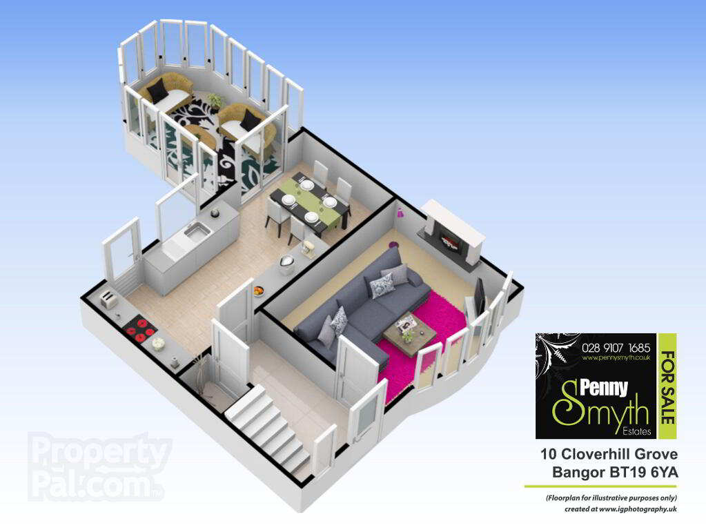 Floorplan 1 of 10 Cloverhill Grove, Bangor