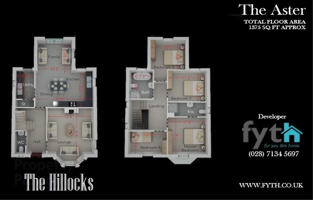 Floorplan 1 of The Aster, The Hillocks, Altnagelvin, Derry / Londonderry