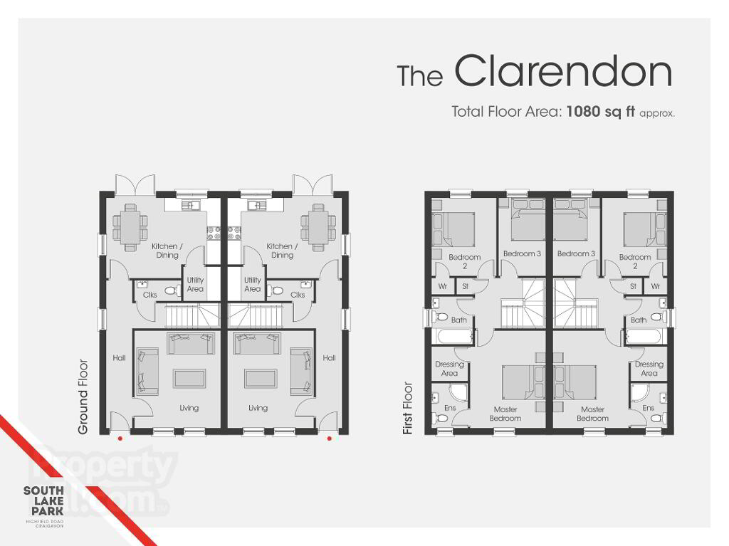 Floorplan 1 of The Clarendon, South Lake Park, Lurgan, Portadown, Craigavon