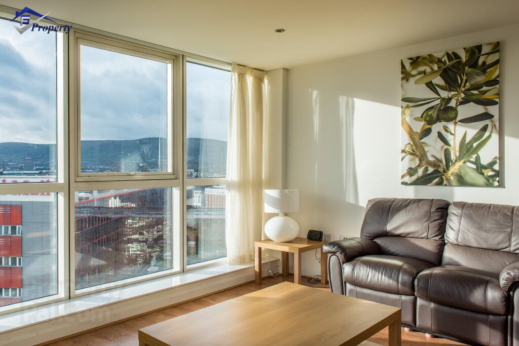Lounge with views to Belfast Hills