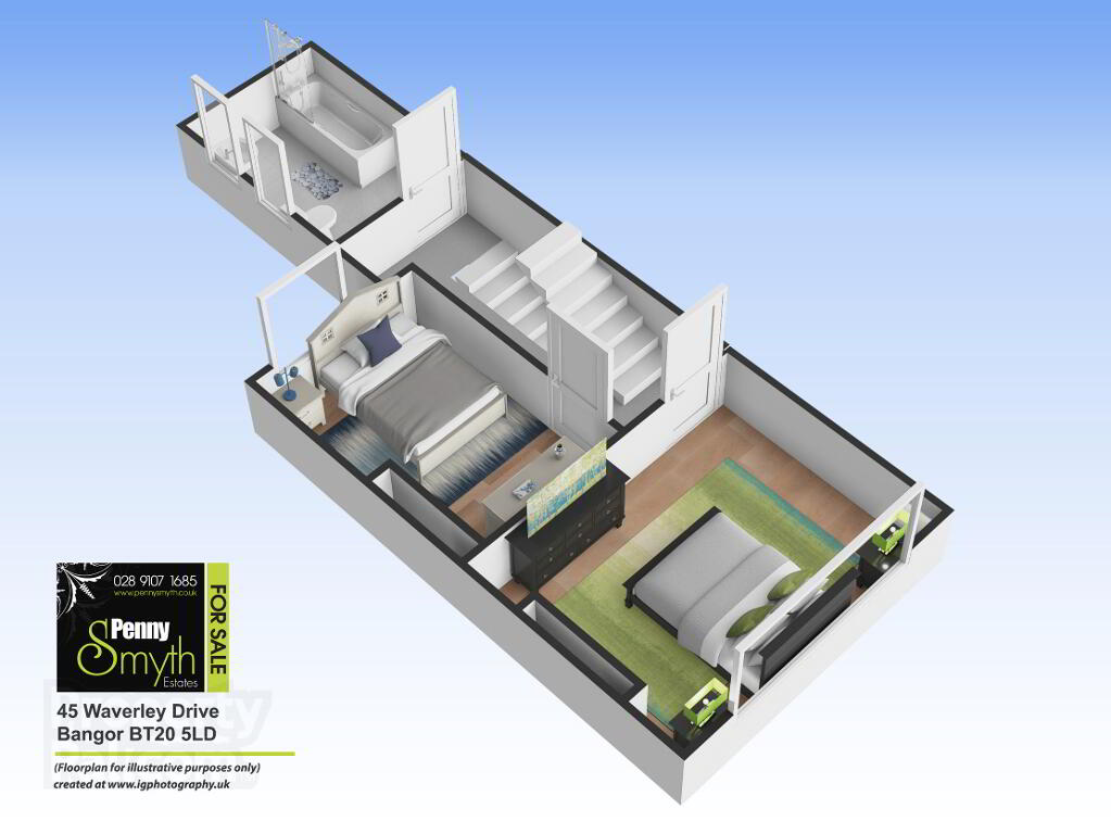 Floorplan 2 of 45 Waverley Drive, Bangor