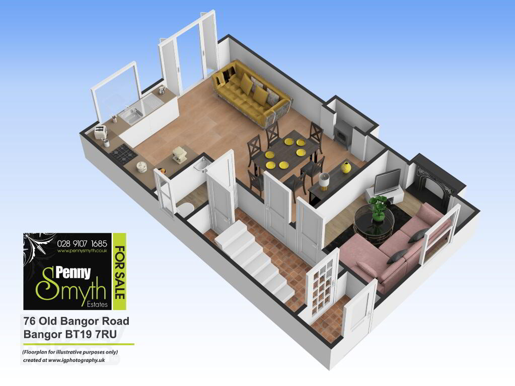 Floorplan 1 of 76 Old Bangor Road, Bangor