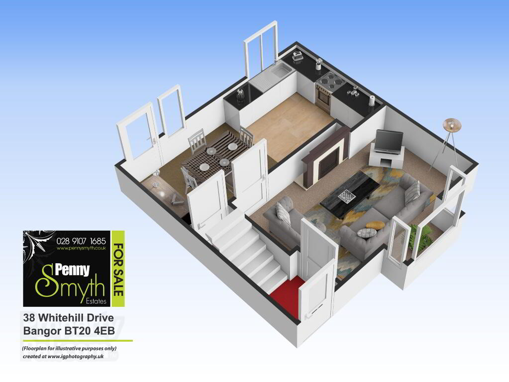 Floorplan 1 of 38 Whitehill Drive, Bangor