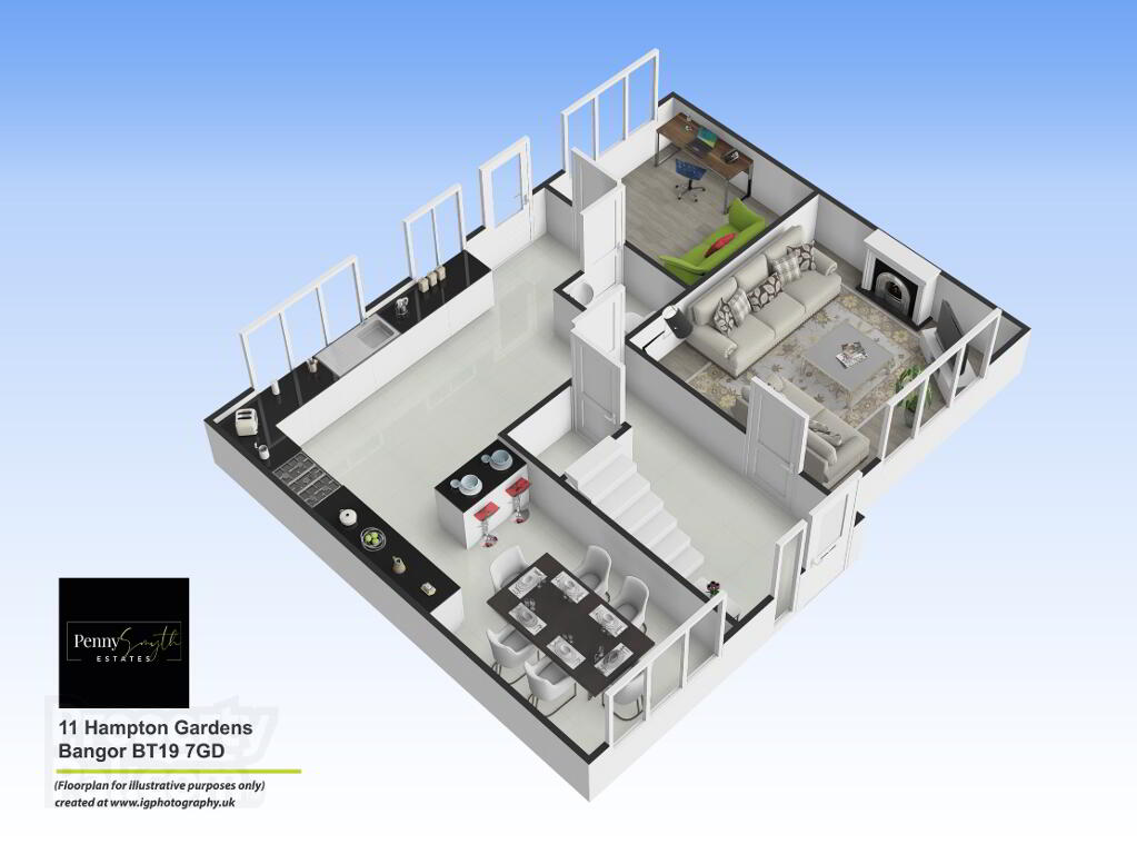 Floorplan 2 of 11 Hampton Gardens, Bangor