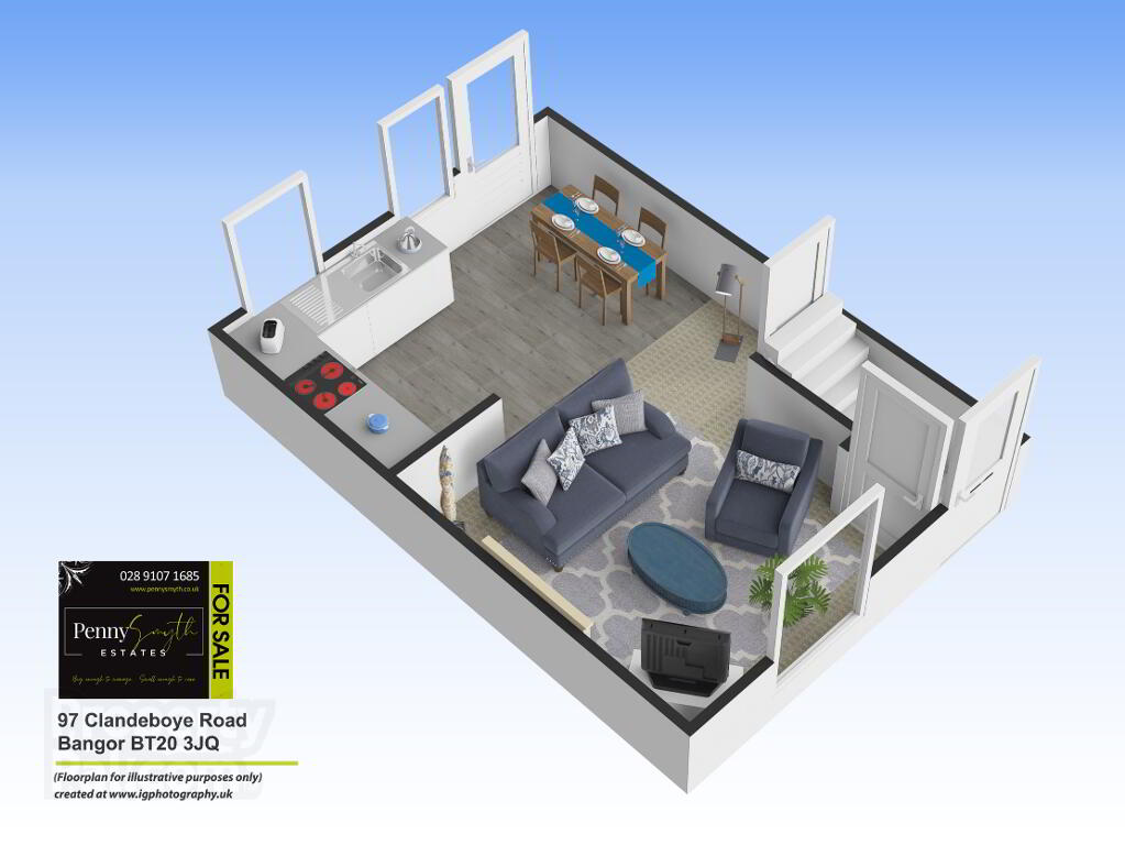 Floorplan 1 of 97 Clandeboye Road, Bangor