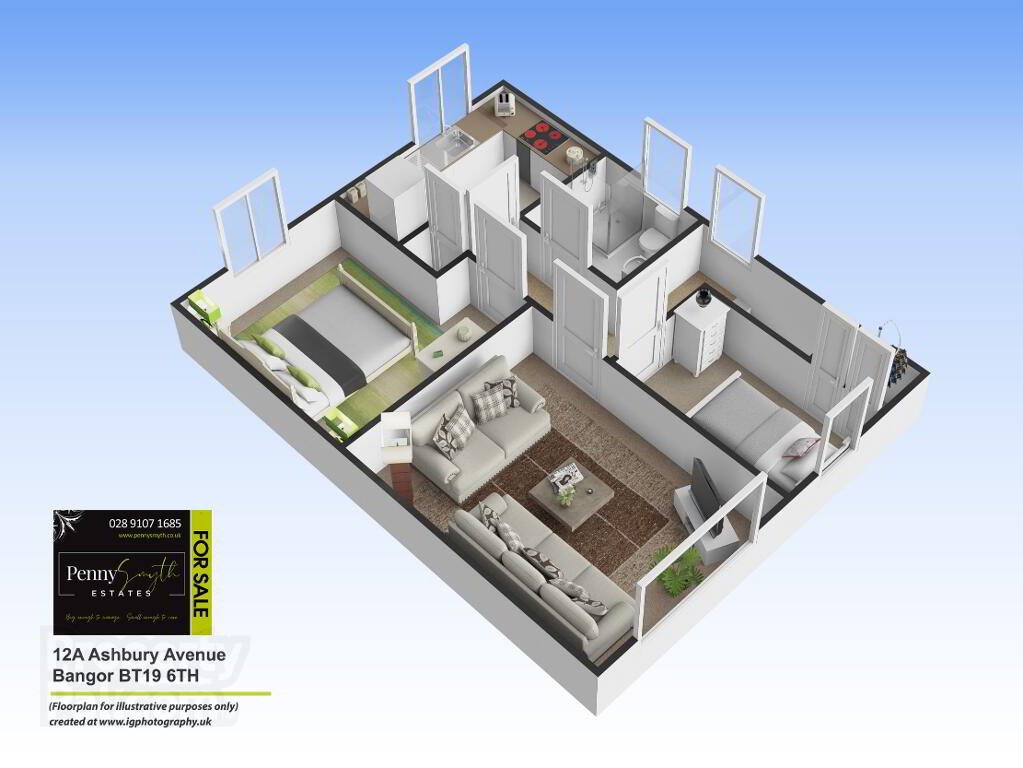 Floorplan 1 of 12a Ashbury Avenue, Bangor