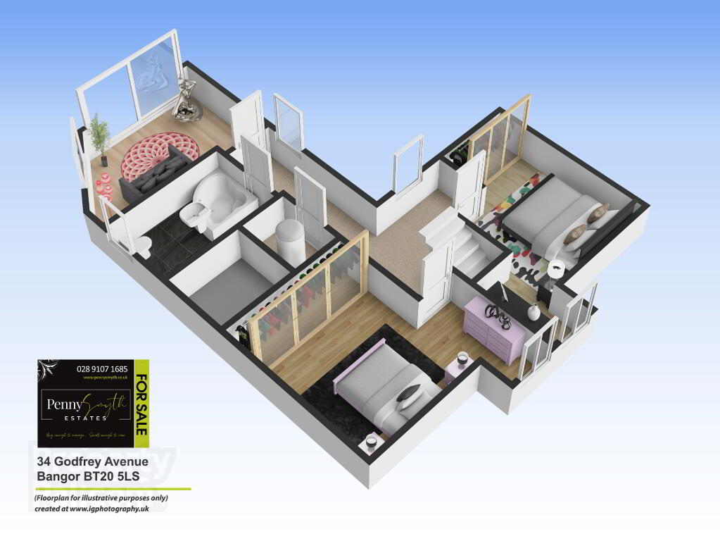 Floorplan 2 of 34 Godfrey Avenue, Ballyholme, Bangor