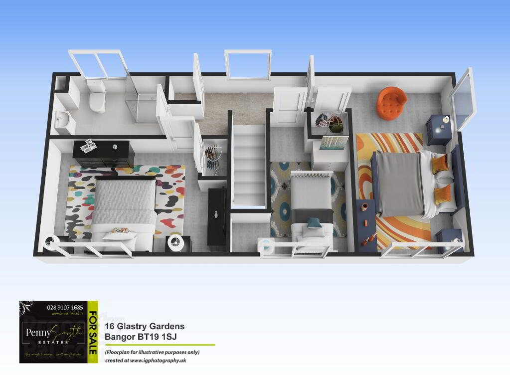 Floorplan 2 of 16 Glastry Gardens, Bangor