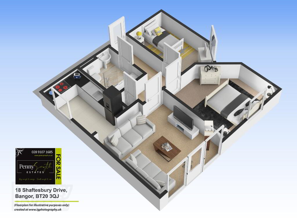 Floorplan 1 of 18 Shaftesbury Drive, Bangor