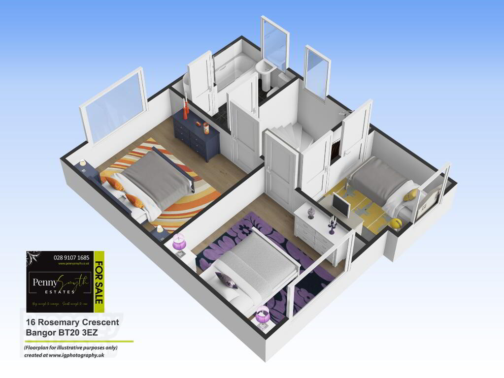 Floorplan 2 of 16 Rosemary Crescent, Bangor