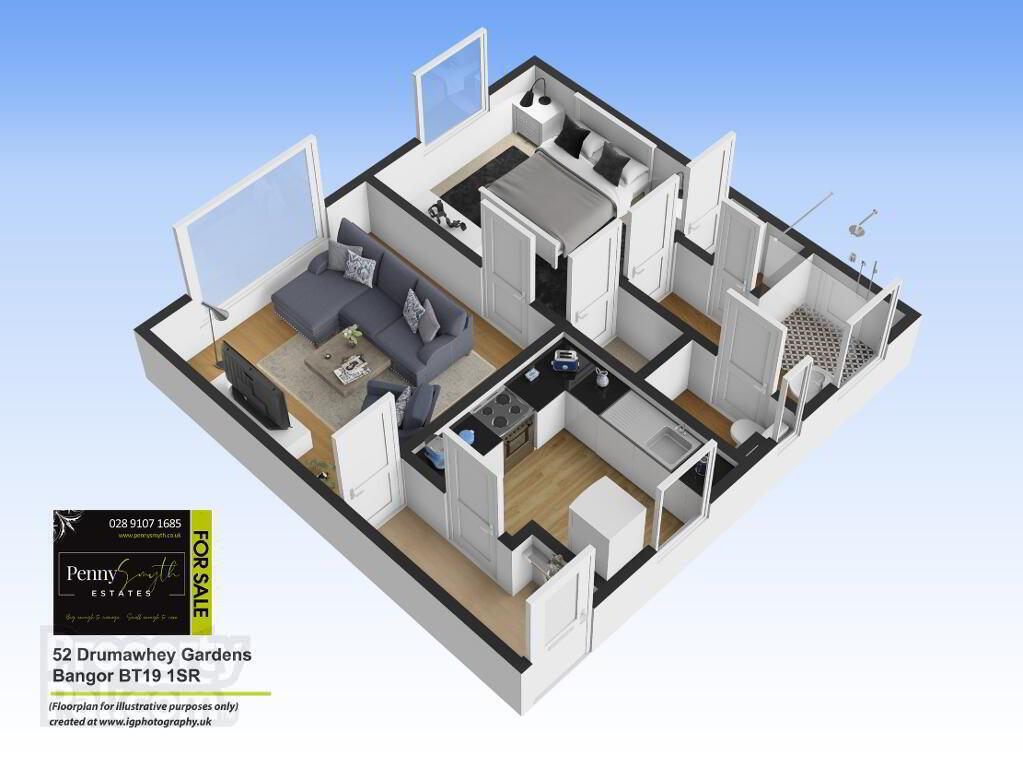 Floorplan 1 of 52 Drumawhey Gardens, Bangor