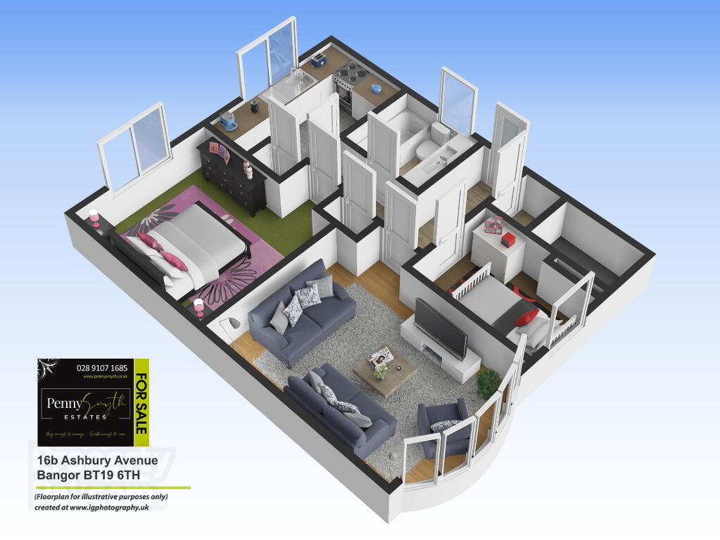 Floorplan 1 of 16 Ashbury Avenue, Bangor