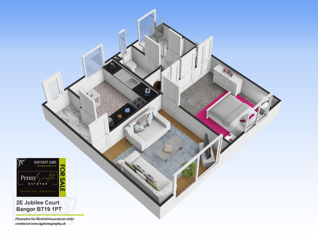 Floorplan 1 of 2e Jubilee Court, Bangor