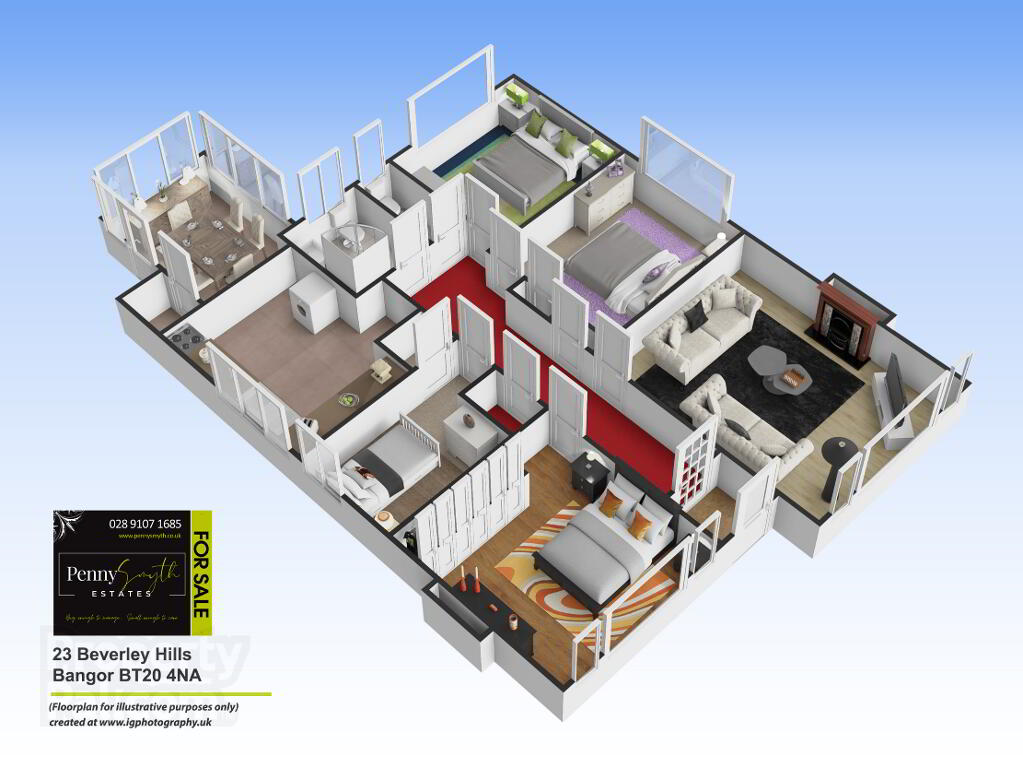 Floorplan 1 of 23 Beverley Hills, Bangor