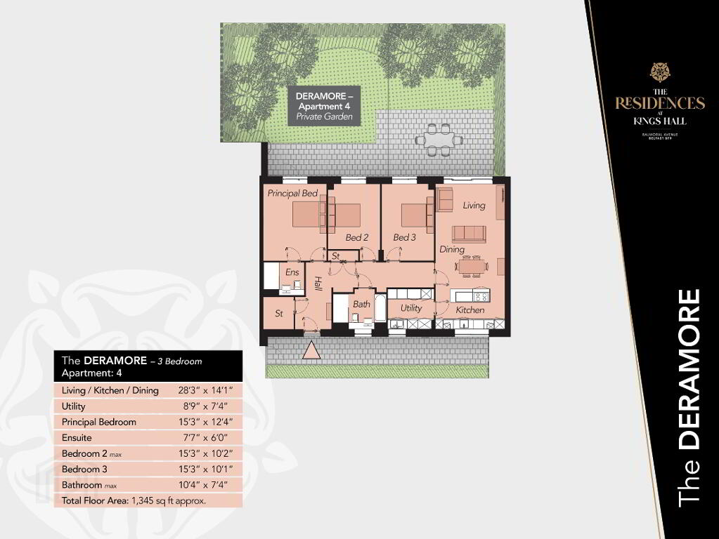 The Deramore, The Residences At Kings Hall, Balmoral Avenue, Belfast Bt9, BT9 6GW