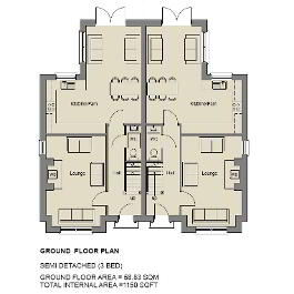 Floorplan 1 of The Ruby (Phase 2), Stoney Manor, Woodside Road, L'Derry