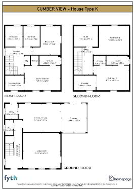 Floorplan 1 of Type K, Cumber View, Upper Main Street, Claudy, L’derry
